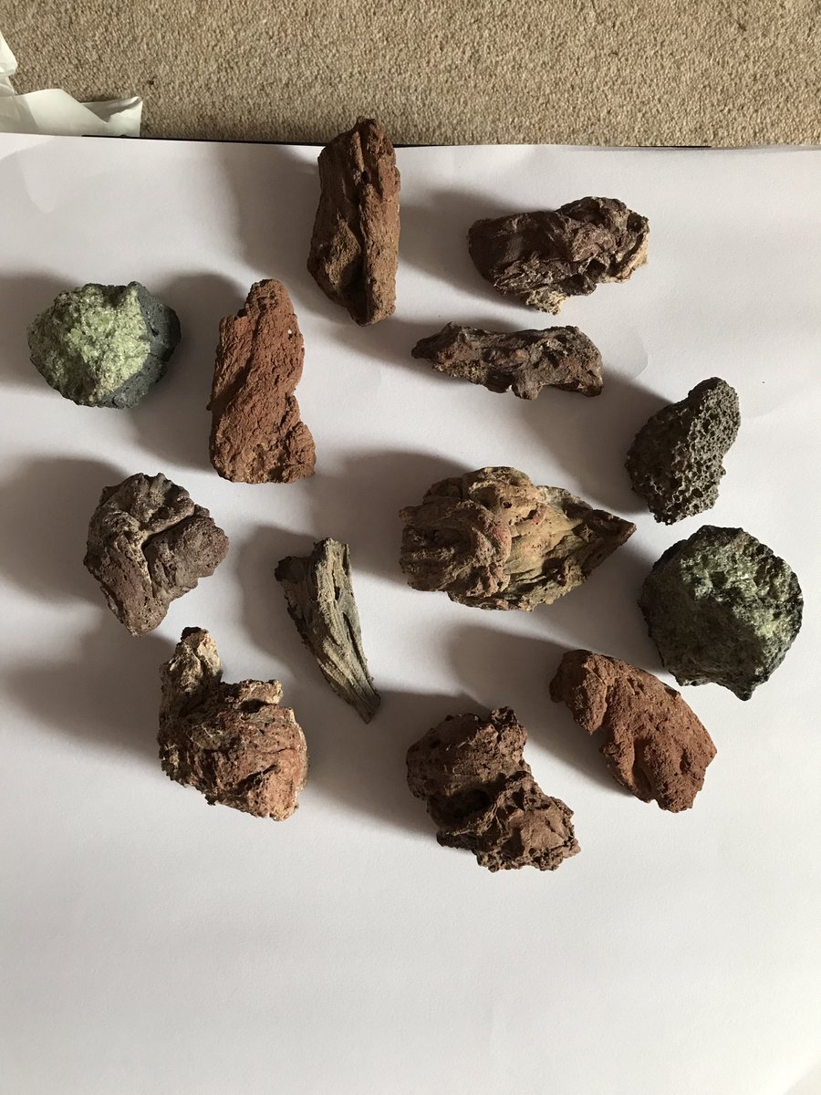 WGCG_UK's tweet photo. Tidying day. Wrapping and temporarily storing some Lanzarote volcanic goodies. Bombs and xenoliths. #stonesathome https://t.co/g9j5CLTNl0