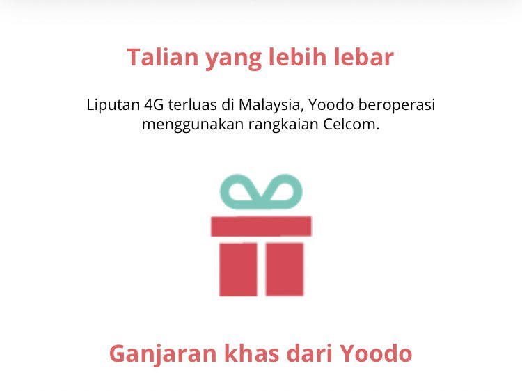 Banyak rewards yg best dari Yoodo!! Contoh yg ini, Lepas i beberapa kali renew data! Kita boleh claim rewards ni tauu!! ALL FREE 