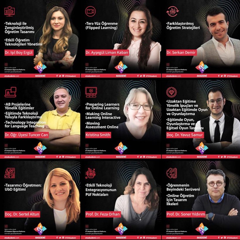 Çok kıymetli bir ekiple çevrimiçi öğrenme #ETZAkademi de devam ediyor ❤️ Kıymetli hocalarım ile yanyana olmak bile bir şeref 😍#etzakademi