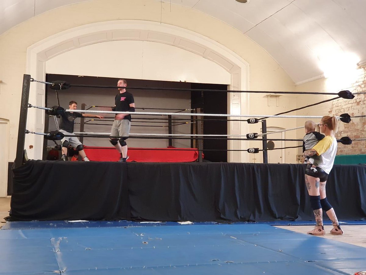 JohnnyAlpha7's tweet photo. Getting rid of some ring rust earlier! Feels good to get back in the ring! https://t.co/bsiWq7C4Nb