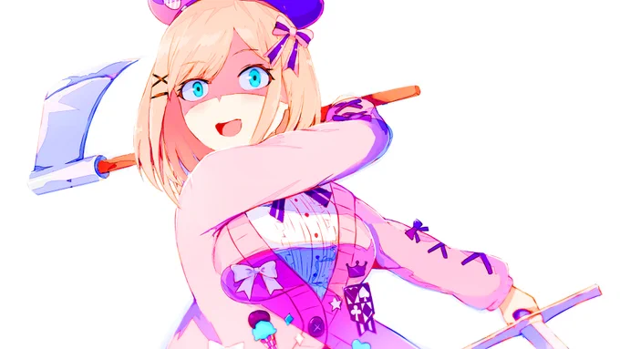るるちゃんのサイコパス感増した・・・w#絵を彩度100にすると超派手 