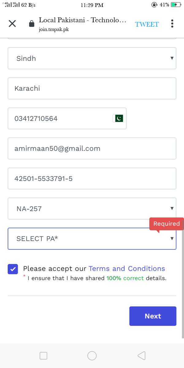amir_rajput27's tweet photo. Anyone please help for registration 
@ZakaWaqar 
#ImranKhanPUBGKholo 
@ImranKhanPTI https://t.co/w8BXXkzwl7