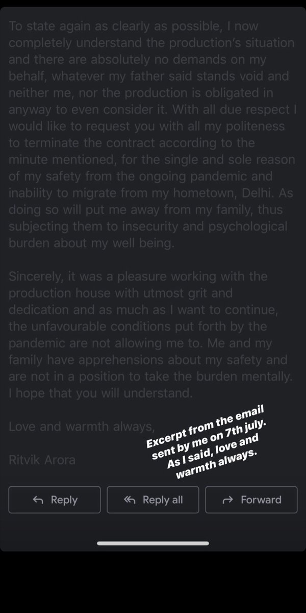 ritvikgalaxy's tweet photo. This is what ritvik said. I respect his decision. #WeSupportRitvik https://t.co/FZbt48eEYS