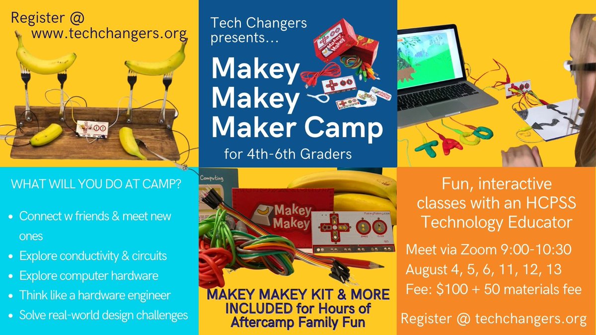 lwenzel's tweet photo. PLEASE SHARE: Looking for a fun virtual summer camp to bring out their child's "inner maker":) Learn more about this and other programs @ https://t.co/cUhHu3JKRL or register @ https://t.co/I3rl4Sm11S https://t.co/UOvBu5KCMR