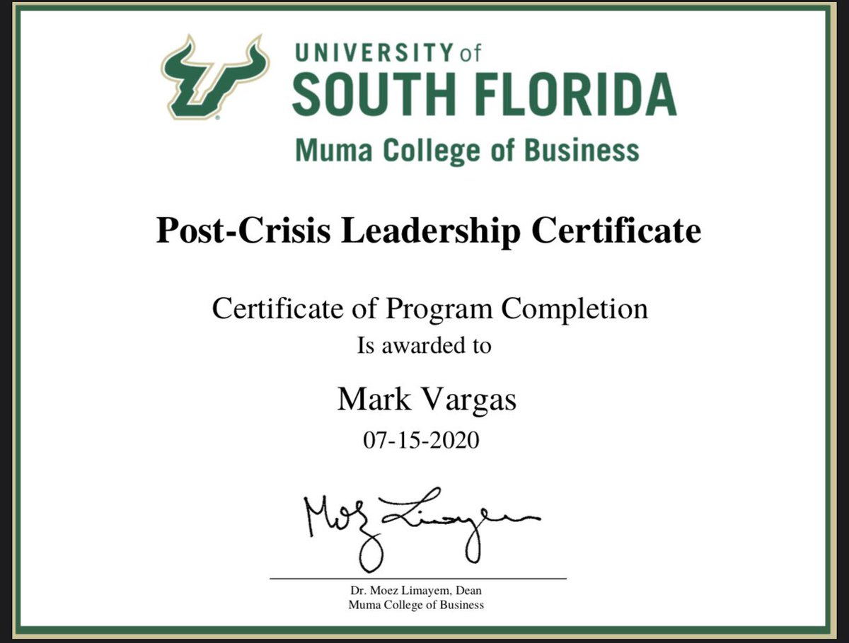 LETHALWEAPONMV's tweet photo. Thank you @USFMuma ! #usfpostcrisis #MumaVirtual #USF https://t.co/vNbiCbkaua