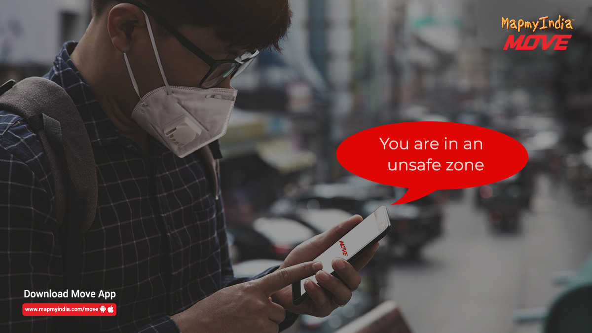 MapplsApp's tweet photo. Check the unsafe areas around you and avoid the risk of #coronavirus with MapmyIndia's Safety Check Tool. Use it on the @MapmyIndia Move App. Download the app - https://t.co/0j5kaTGOtZ #StaySafe.
#SafetyCheckTool #ContainmentZones #Tool #Covid19 https://t.co/gmQVMGjjky
