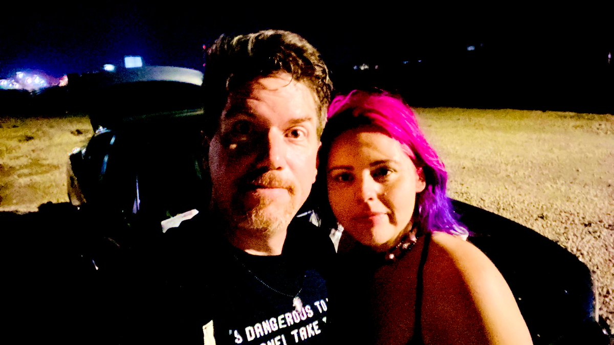 jaysonstreet's tweet photo. Welp no comet sightings but we did get to feed the raccoons! I think @Ell_o_Punk enjoyed that more than standing around in the dark getting bit!.... by mosquitoes. 😜 #IsolatedHackerAdventures https://t.co/KLX5kMlrdm