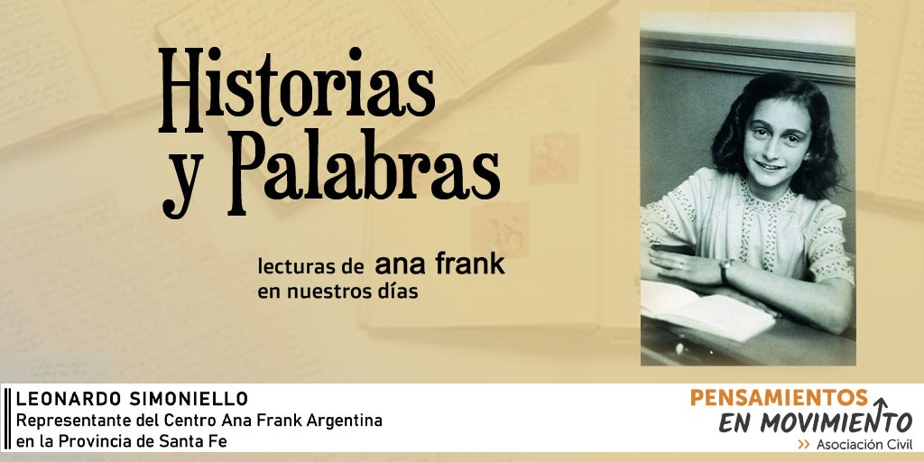 LeoSimoniello's tweet photo. #Historiasypalabras: Nació, desde Santa Fe, como un nuevo proyecto, pensado para continuar abordando las temáticas que siempre nos encuentran trabajando juntos: la convivencia pacífica y la participación ciudadana, desde las lecturas y miradas de #AnaFrank https://t.co/xDIwv2Q4Yh