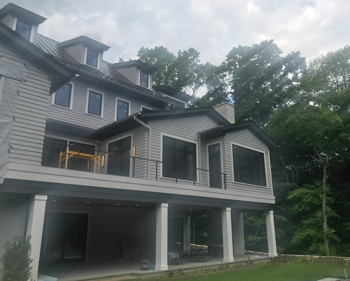 NBSmain's tweet photo. More from this @lepage_millwork project out of Greenwich featuring black clad ext ore finished black interior, @trustiledoors, @james_hardie siding, and @gardenstatelumber.
#northeastco #cornwallbridge #customhome #lumberyard #homebuilders #greenwich #jointeamnortheast https://t.co/KiVLzTzff2