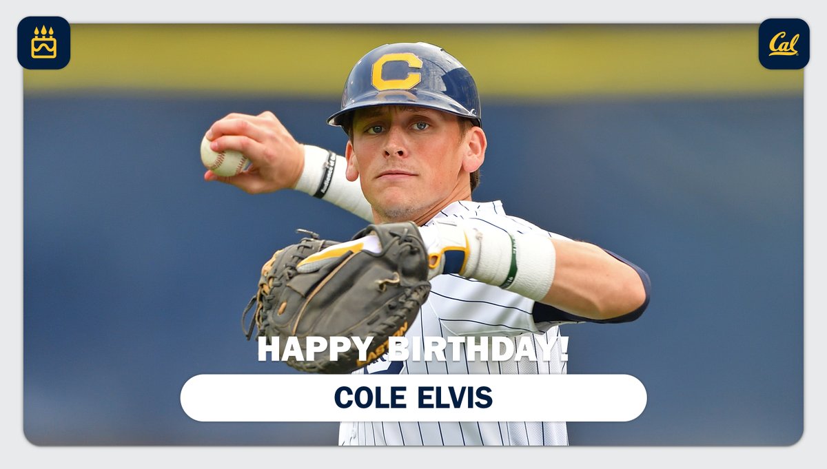 CalBaseball's tweet photo. Everyone RT to wish @Cole_Elvis a happy birthday! 👏 https://t.co/h5HrIJmg1i
