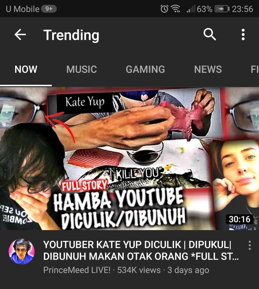 Been following @PrinceMeedONLY for sometimes also Kate Yup and happy to see this on trending at youtube. No 3!