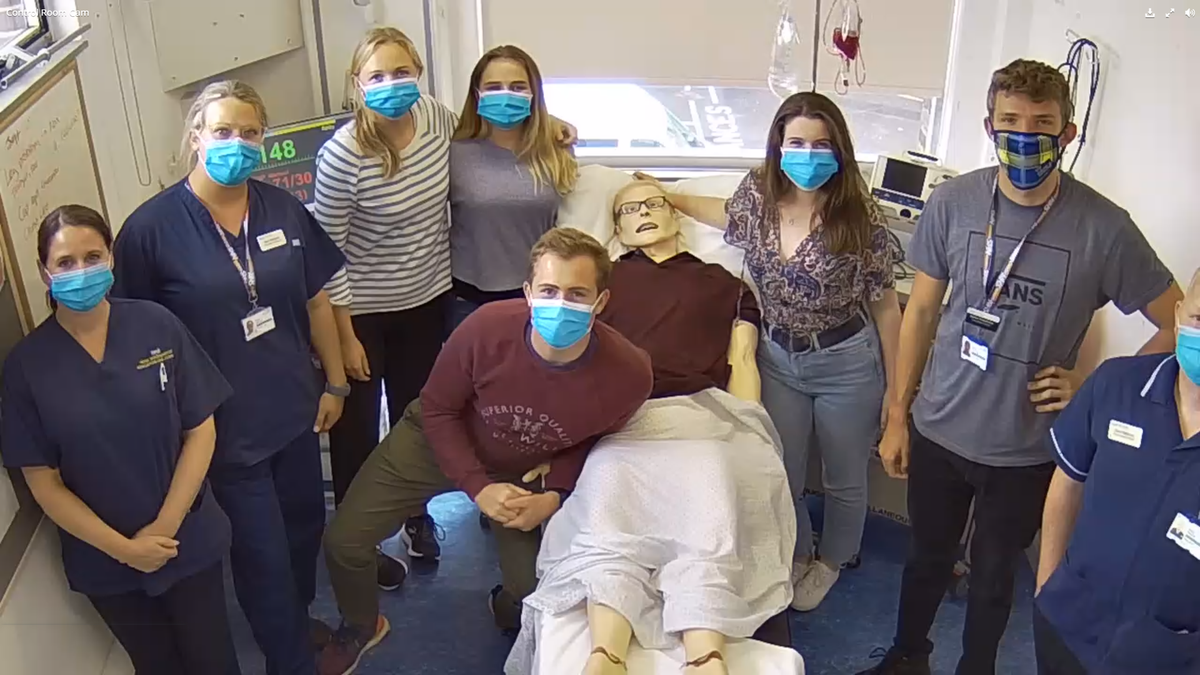 SimulationUHD's tweet photo. Another #Simulation faculty development course completed. Nice to have (nearly) #F2s who are so enthusiastic about delivering quality simulation training. Lovely to collaborate with Sarah from @RbchSimulation too! #AkiraSim @Poole_Hospital #MedEd #Debrief #Prebrief @SimWessex https://t.co/qJkVrtdnQx