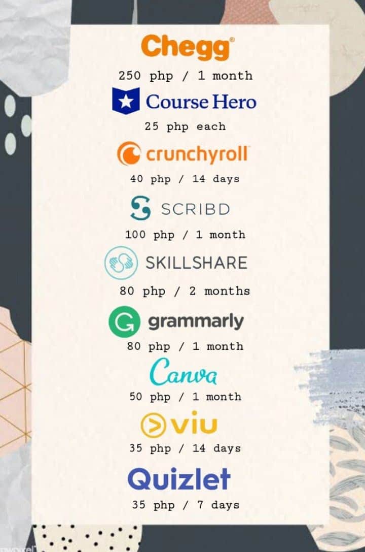 TCYeon_2PM's tweet photo. Tags:
#chegg #coursehero #crunchyroll #scribd #skillshare #grammarly #canva #viu #quizlet #FREEMcDeliveryFee https://t.co/9pIc8JvhC2