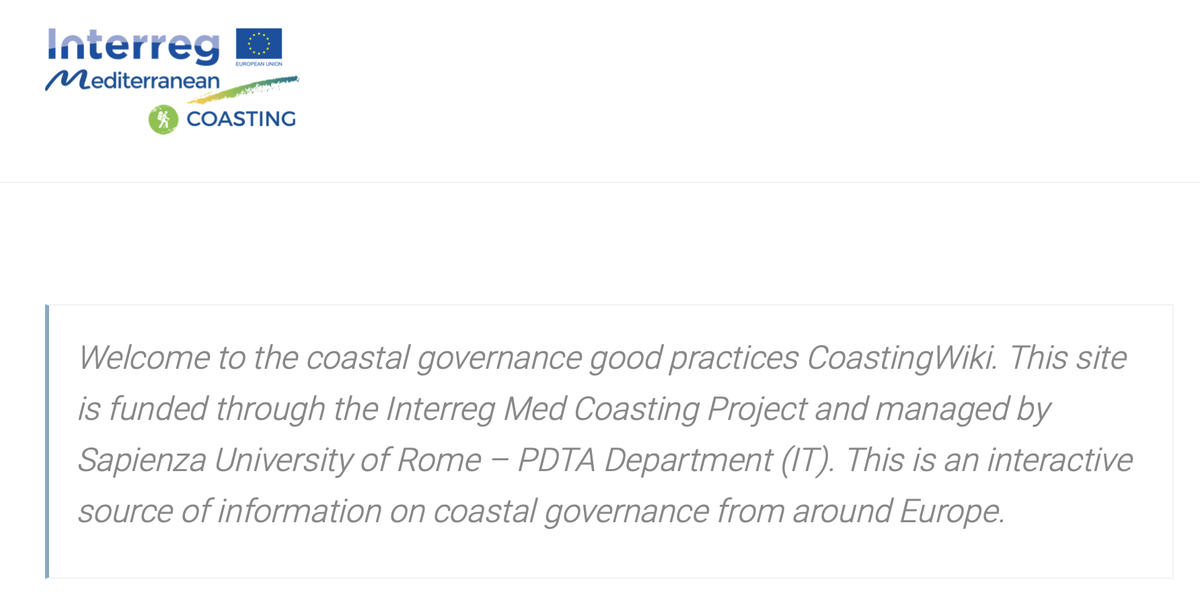 MCoasting's tweet image. 🐙#coasting new good practices collection platform is now online! 
Discover it at wikicoasting.eu
@FAMPcomunica @MEDCommunity3_1