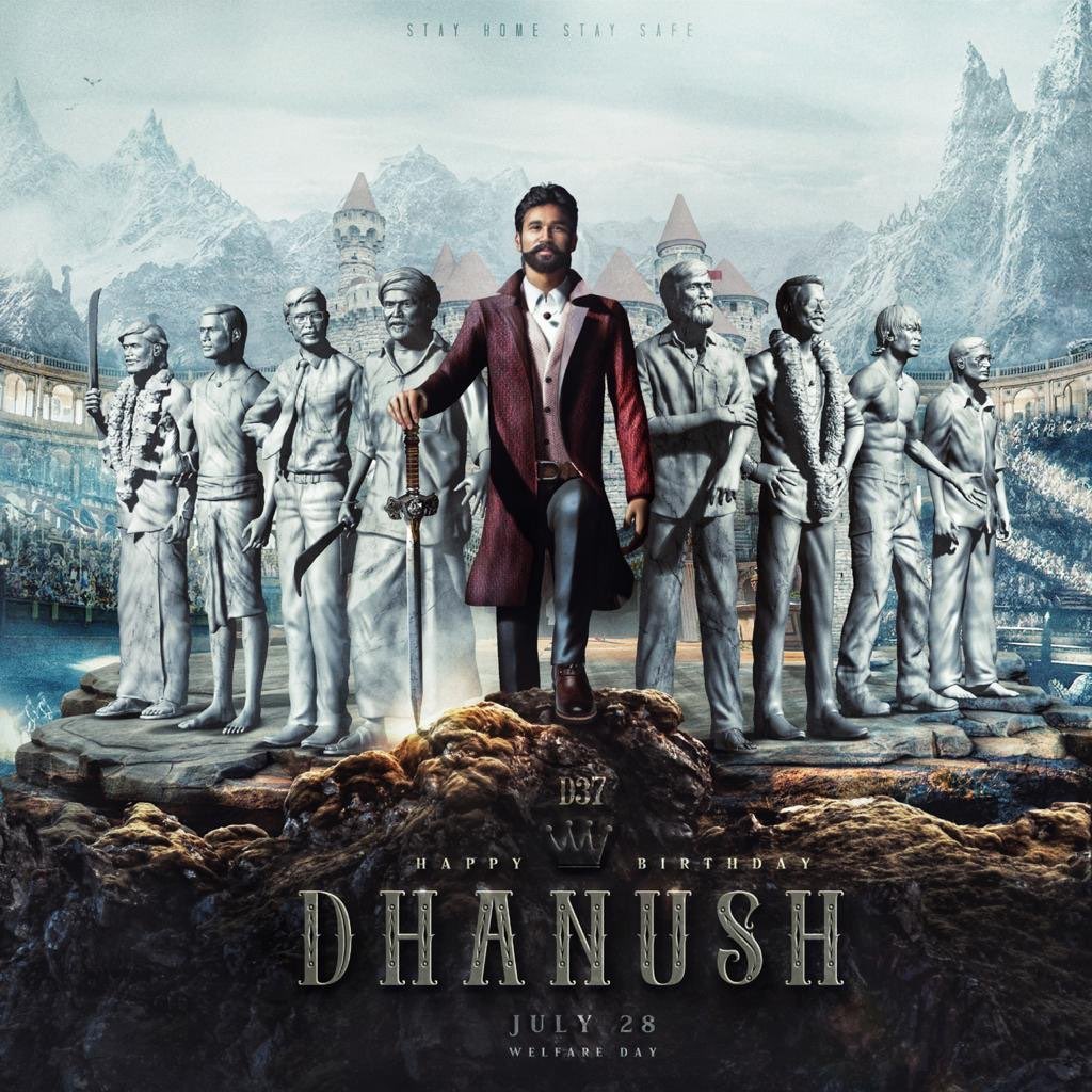 SSMusicTweet's tweet photo. A Superb fan edit for @dhanushkraja !

#HappyBirthdayDhanush #HBDDhanush https://t.co/8c2OlMXLiV