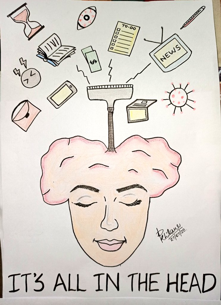 Purvesha_'s tweet photo. It's a human tendency to complicate things, even when they are not. Do you'll agree?🤔
This is what i think our mental health during this lockdown looks like😅
Just a reminder : Calm down, Take a breather, live this moment and Let go of your worries. https://t.co/yS4t6DxHF5