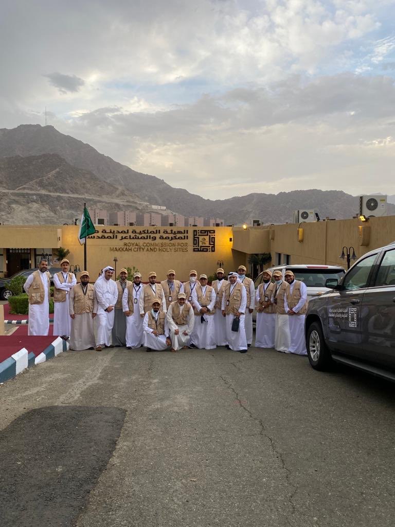 Part of the <a href="/RCMC_KSA/">الهيئة الملكية لمدينة مكة المكرمة والمشاعر المقدسة</a> Team at Mashaer in Makkah in anticipation to the coming days of receiving 1000 pilgrims to Mina for #Hajj2020 #makkah #ksa