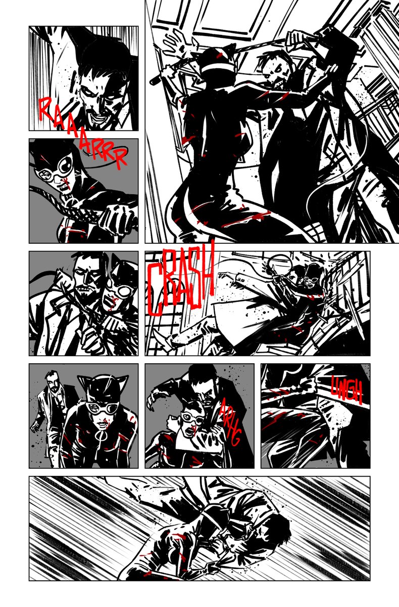 Commented Catwoman#21, scene from pages 07 to 11 (1/3)
