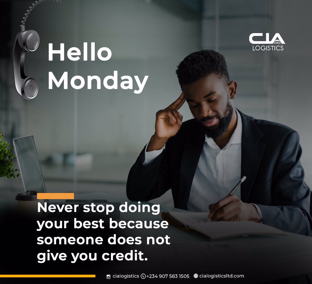 cialogistics's tweet photo. Hello Monday https://t.co/avLeJVeyRe