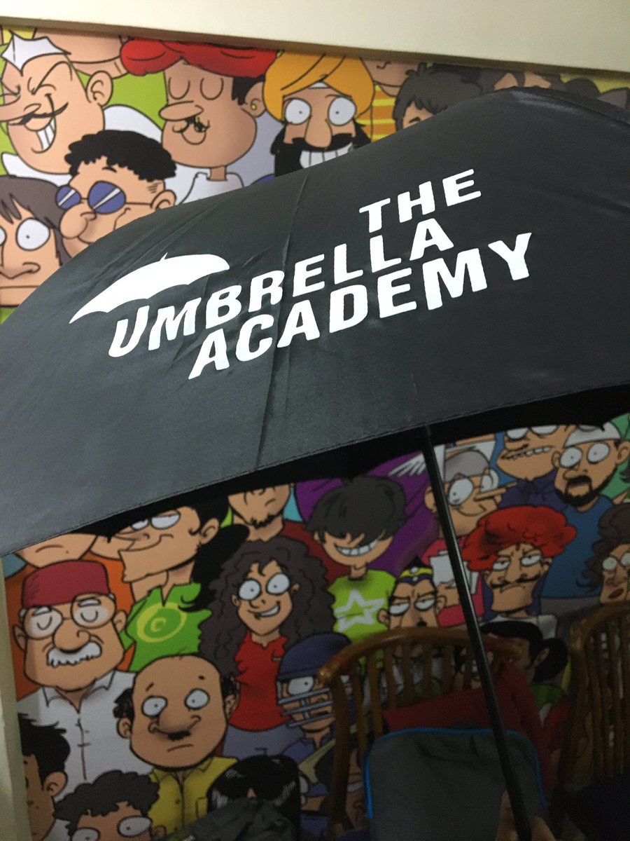 abhikini's tweet photo. That time when @NetflixIndia sorted our monsoons for us with the #umbrellaacademy premier! Loved S1 and can’t wait for S2 now! Counting days! https://t.co/nnk1KMqpZx
