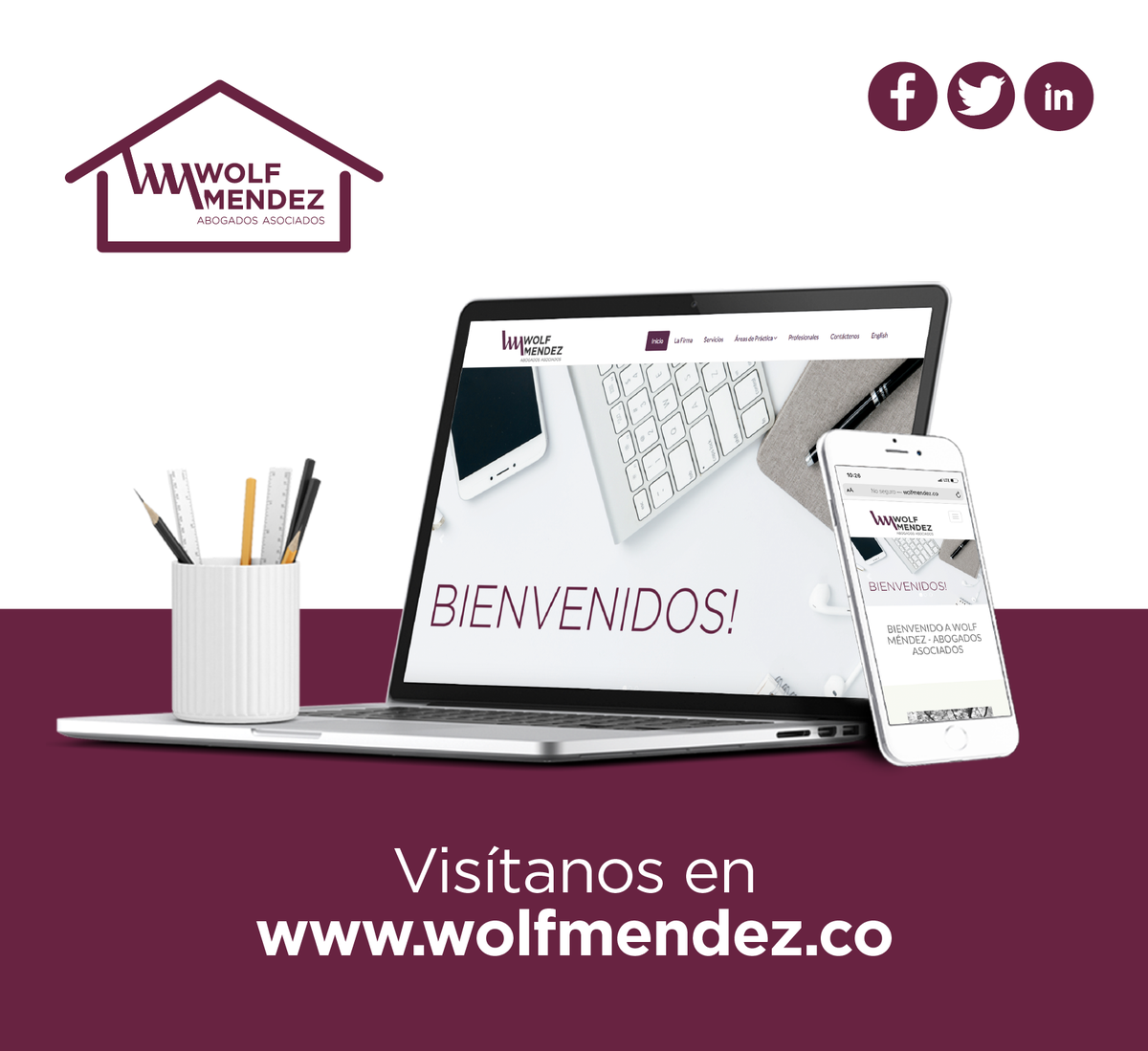 wolfmendez's tweet photo. Si quieres conocer más sobre nuestros servicios te invitamos a seguirnos en nuestras redes sociales y a visitar nuestra página web https://t.co/p0dsKE0nvD #SomosWolfMendez #Abogados #DerechosdeAutor  #PropiedadIntelectual #ProtecciónalConsumidor #CompetenciaDesleal https://t.co/KMRNqpt3kT