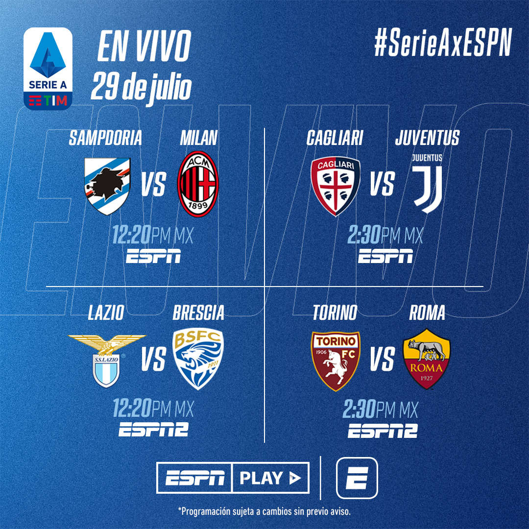 ESPNmx's tweet photo. 🇮🇹 ¡Día lleno de #SERIEAxESPN! 🇮🇹

#LaPasiónNuncaSeFue https://t.co/VCTrX2n5J0
