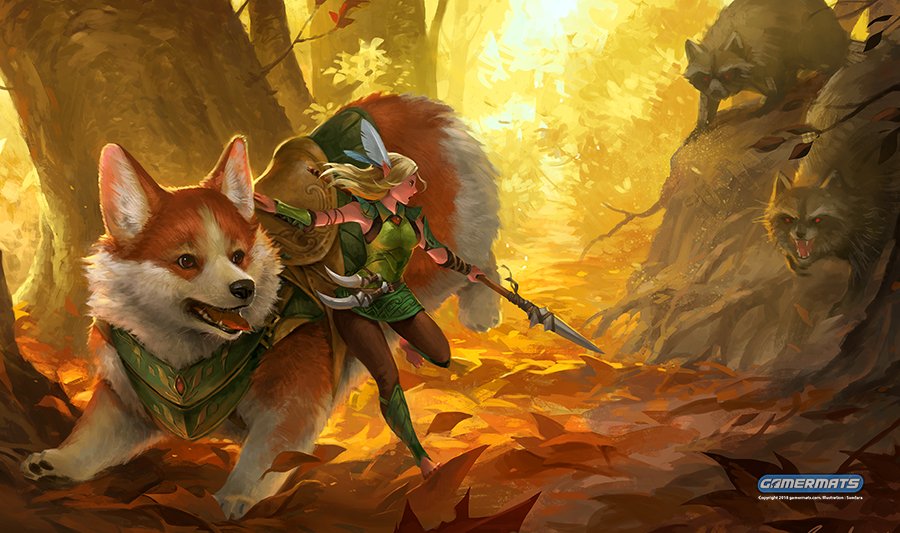 GamerMats's tweet photo. @GailSimone #Corgi #playmat https://t.co/I89wm0zQxa