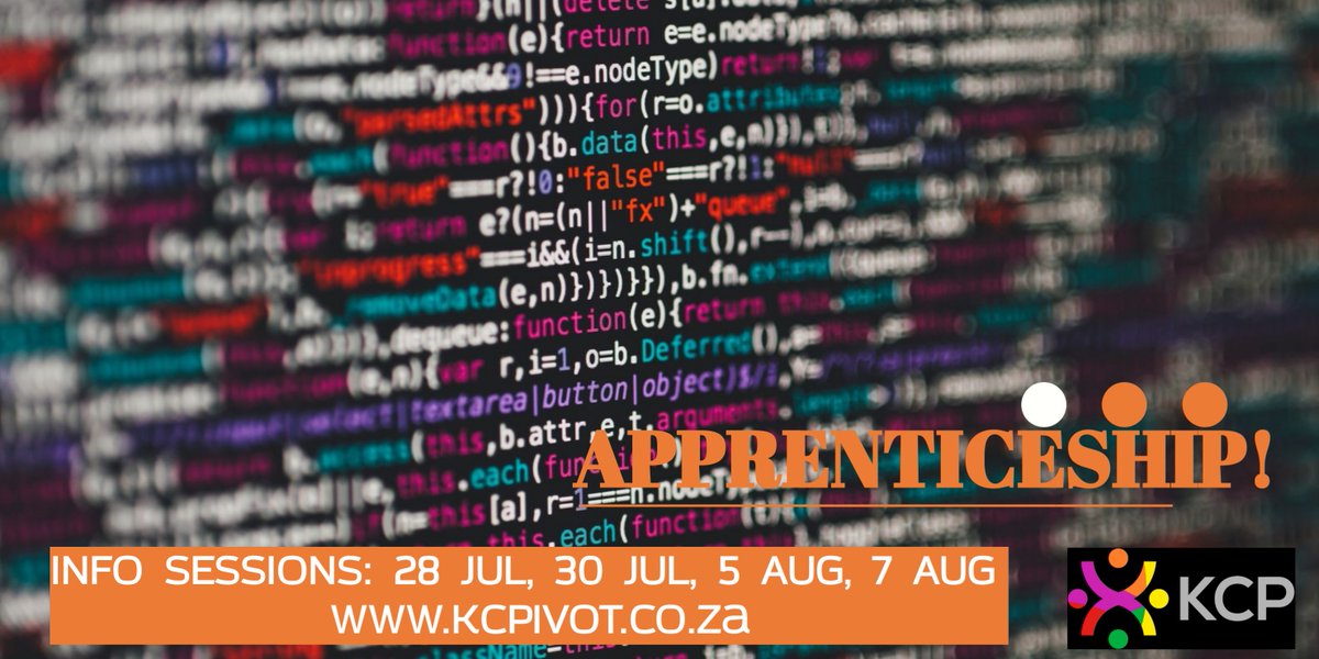 It's all happening this week! The first two information sessions are being held for our 2021 #Apprenticeship program! 
Register now to attend: 
Tues 28July, 12H00: zoom.us/webinar/regist…

Thurs 30July, 10H00: zoom.us/webinar/regist…

Change your career, change your life!