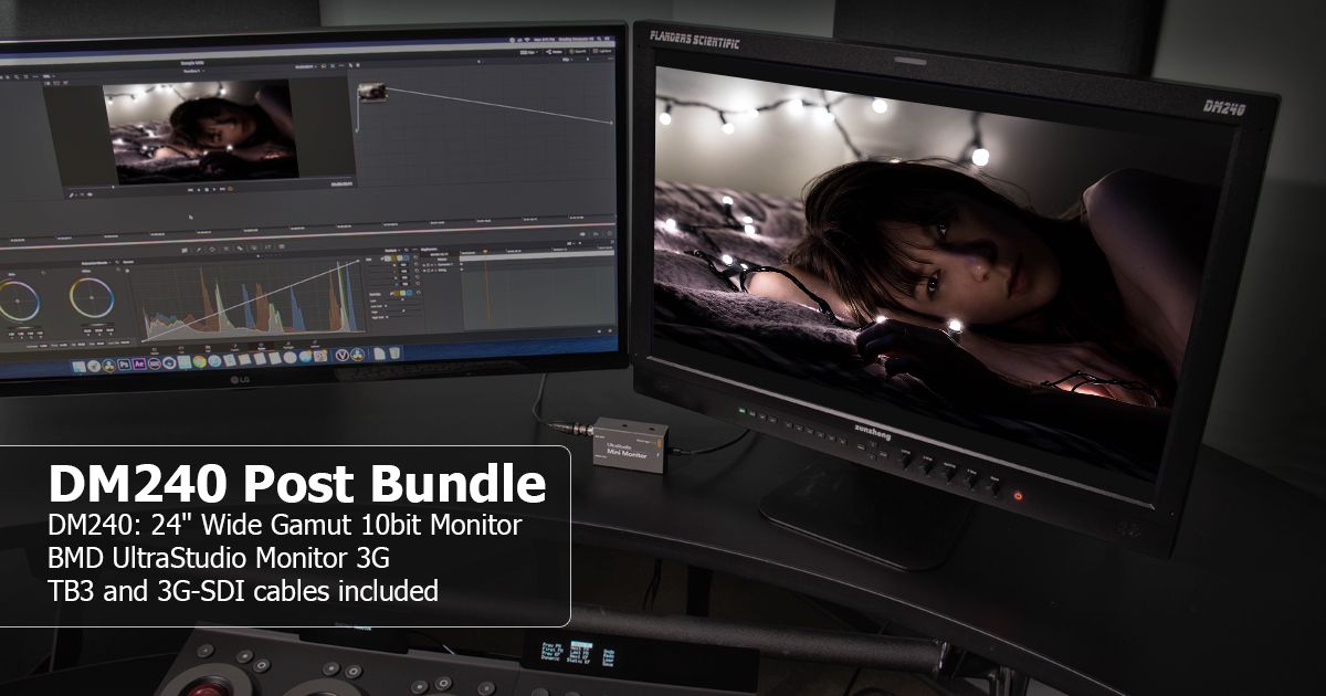 FSImonitors's tweet photo. Learn more about the new DM240 Post Bundle at https://t.co/fet7tcGHyR #FSI #Post #DM240 #BMD #UltraStudioMonitor3G #10bit #TB3 #3G https://t.co/bWw6h5JSSj