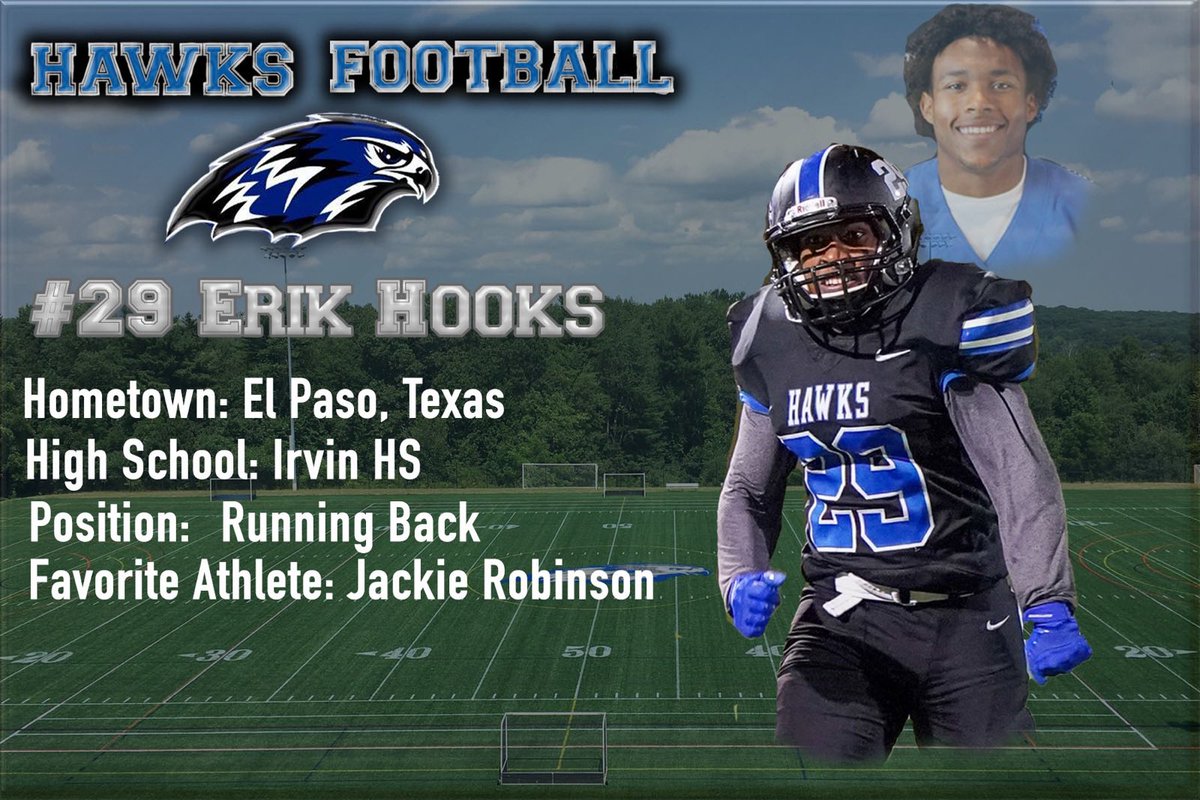 Always the first one downfield, a key player on our special teams last season, ready to make his mark in the backfield #29 Sophomore Running back Erik Hooks #Meet the🦅 #2020