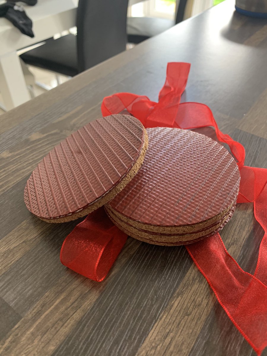 AlexJJohnson999's tweet photo. I love my job! the lovely Blue Watch Dearne gave me these coasters for my desk today on a watch visit. Handcrafted from damaged hose. we will be selling these at the next  @WFSUK1 T&amp;D event! #firefamily @SYFR https://t.co/l2Wp6apZta