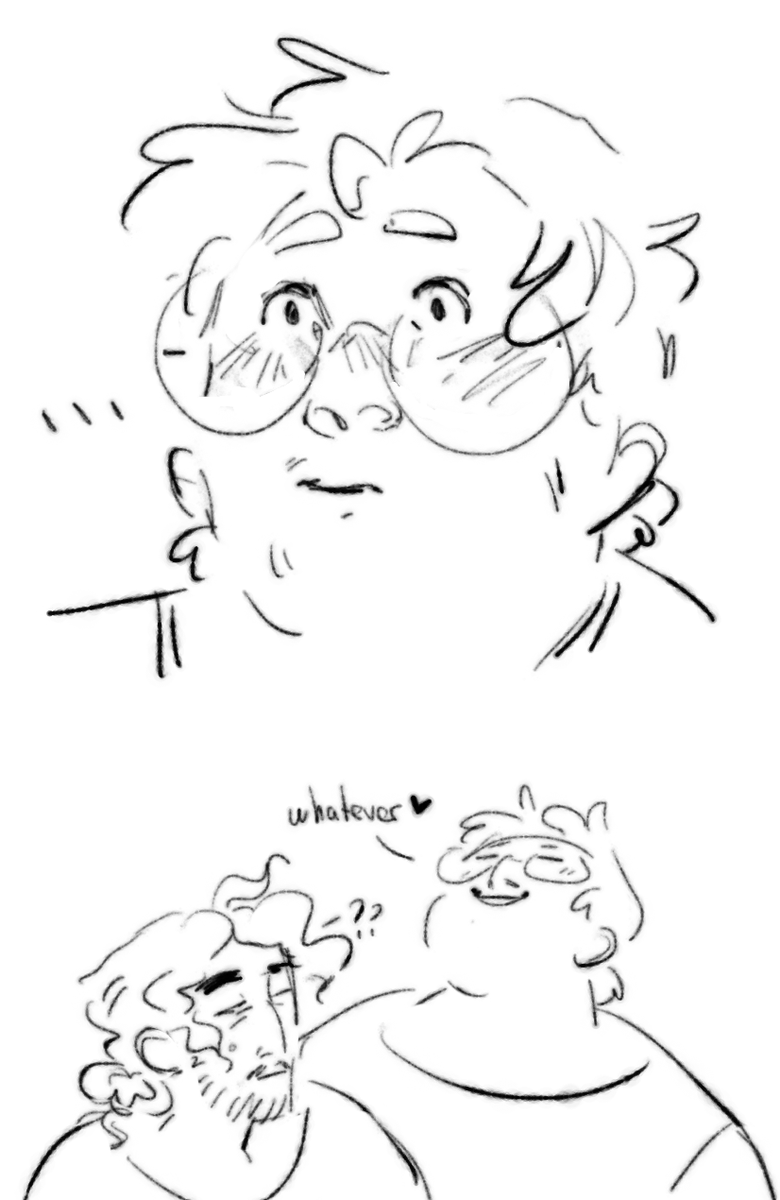 a little thing based on @ehlihr 's recent doodle and an idea of jon being an unwakeable yet very clingy sleeper, + a bit of long suffering martin