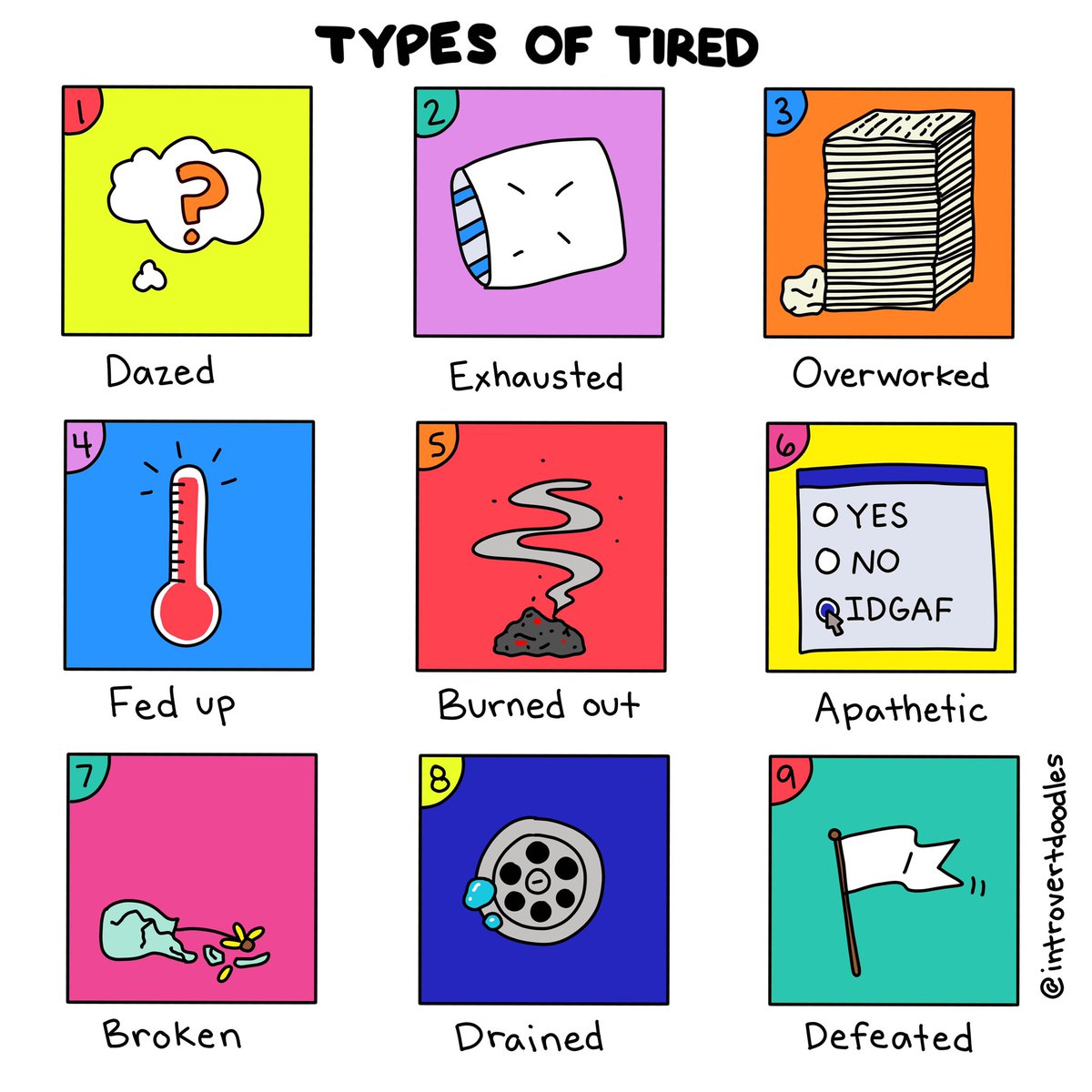 IntrovertDoodle's tweet photo. Are you tired, too? https://t.co/yWWIJqx7Ih