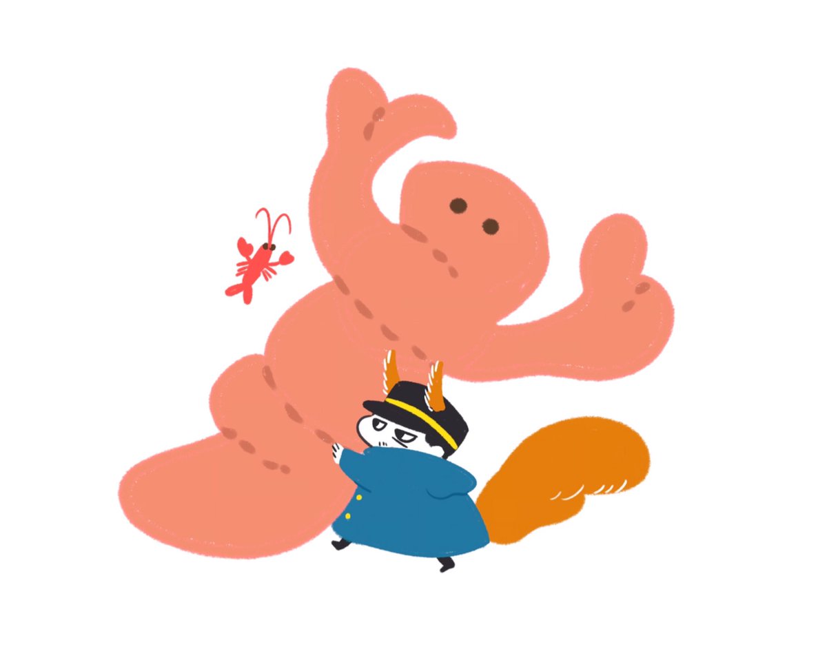 パンを運ぶリス島 みじゃのイラスト パンを運ぶリス島 みじゃのイラスト