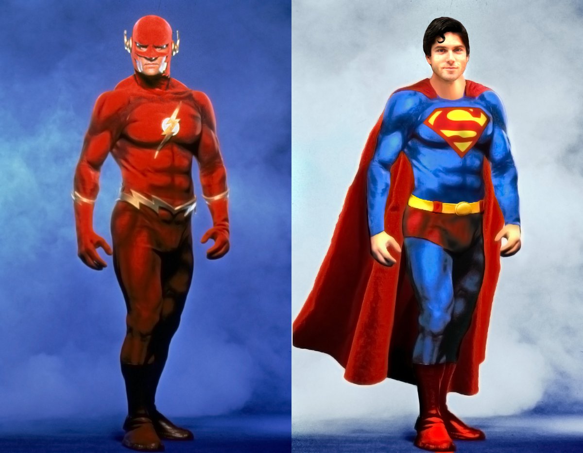 tgallagher7's tweet photo. Some people might remember how ages ago i took the 1990 Flash suit and turned it into Superman. Well i did it again, this time as full body not just torso. I think it turned out cool. @lazenbyofficial @JohnWesleyShipp @superboylegacy #Superman #Superboy #DCcomics #90sFlash https://t.co/DVNbqx58bF
