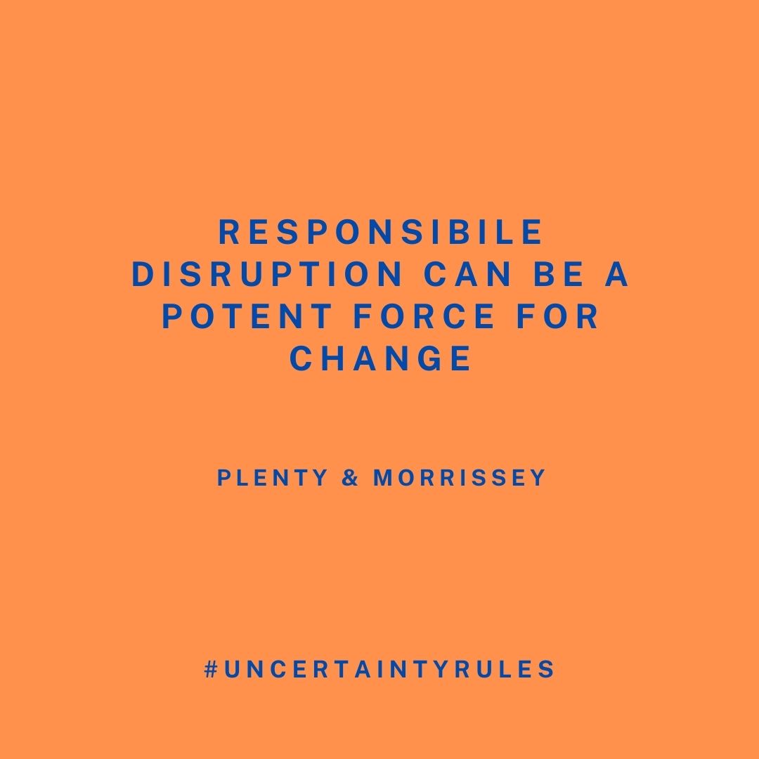 thisis_intl's tweet photo. Responsible disruption, where the principle motive is to catalyse change which is in line with a broader vision and the good of the whole, can be a potent force for change. TM &amp; RP #change #uncertaintyrules #disruption #responsibledisruption #changemanagement #change https://t.co/gjSgNHsUMX