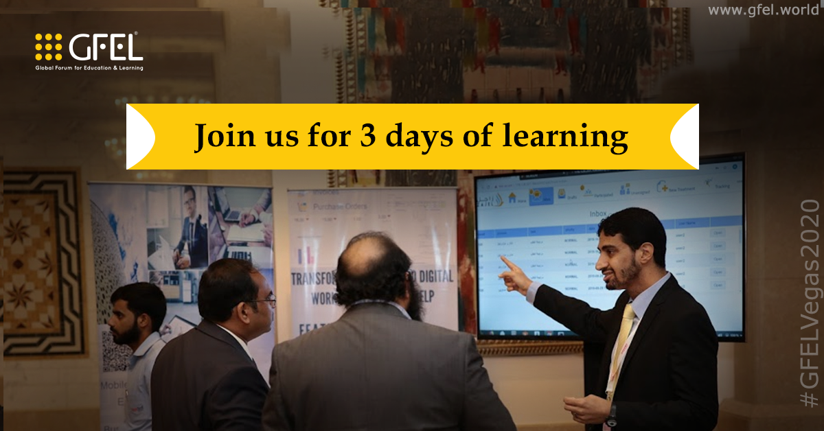 gfelworld's tweet photo. Be a part of the second edition of GFEL happening in Las Vegas this year end and get a chance to learn, share, and grow at the same time! 
#Education #Conference #GFELUSA #GFELVegas2020 #EduEvents #EdTech #Learn #Share #Grow #Educationists #PrismEvents #PrismEventsINC https://t.co/wBgdtA4reV