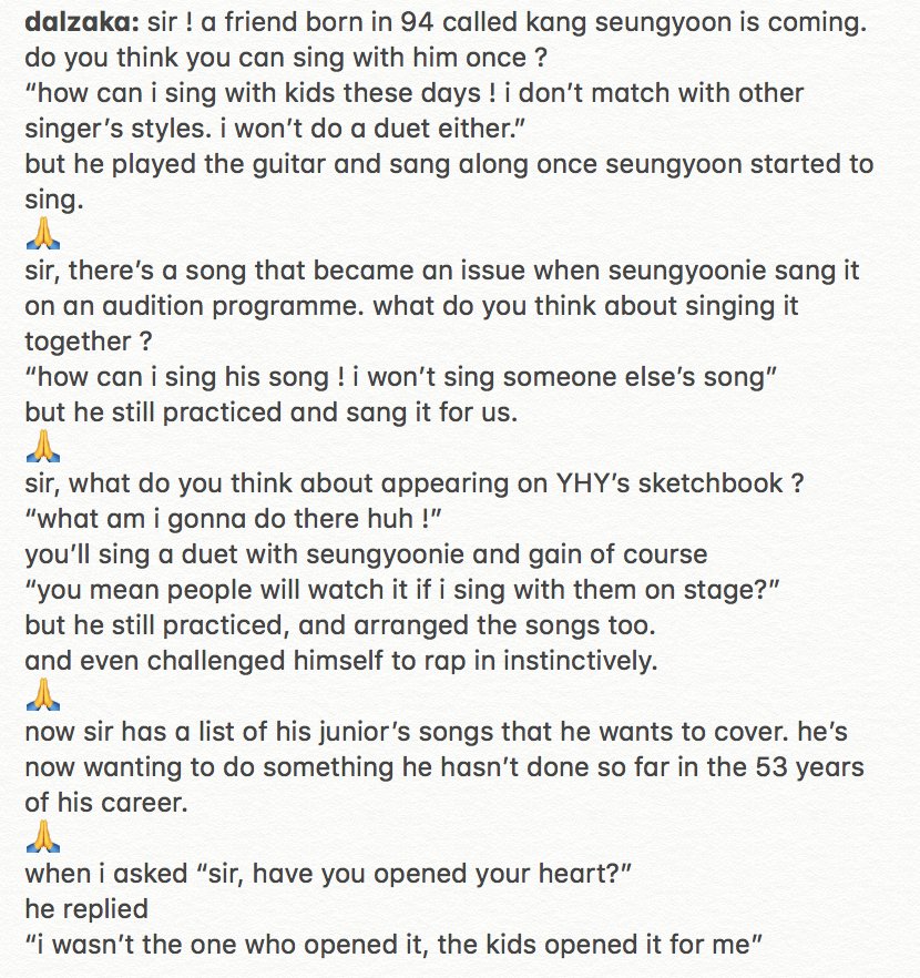 ~ from Song Chansik to YoonQ: "have you opened your heart?"- "I wasn't the one who opened it, the kid ( #SEUNGYOON) opened it for me" #위너  #강승윤  https://twitter.com/4winnr/status/1287778058636685318?s=19