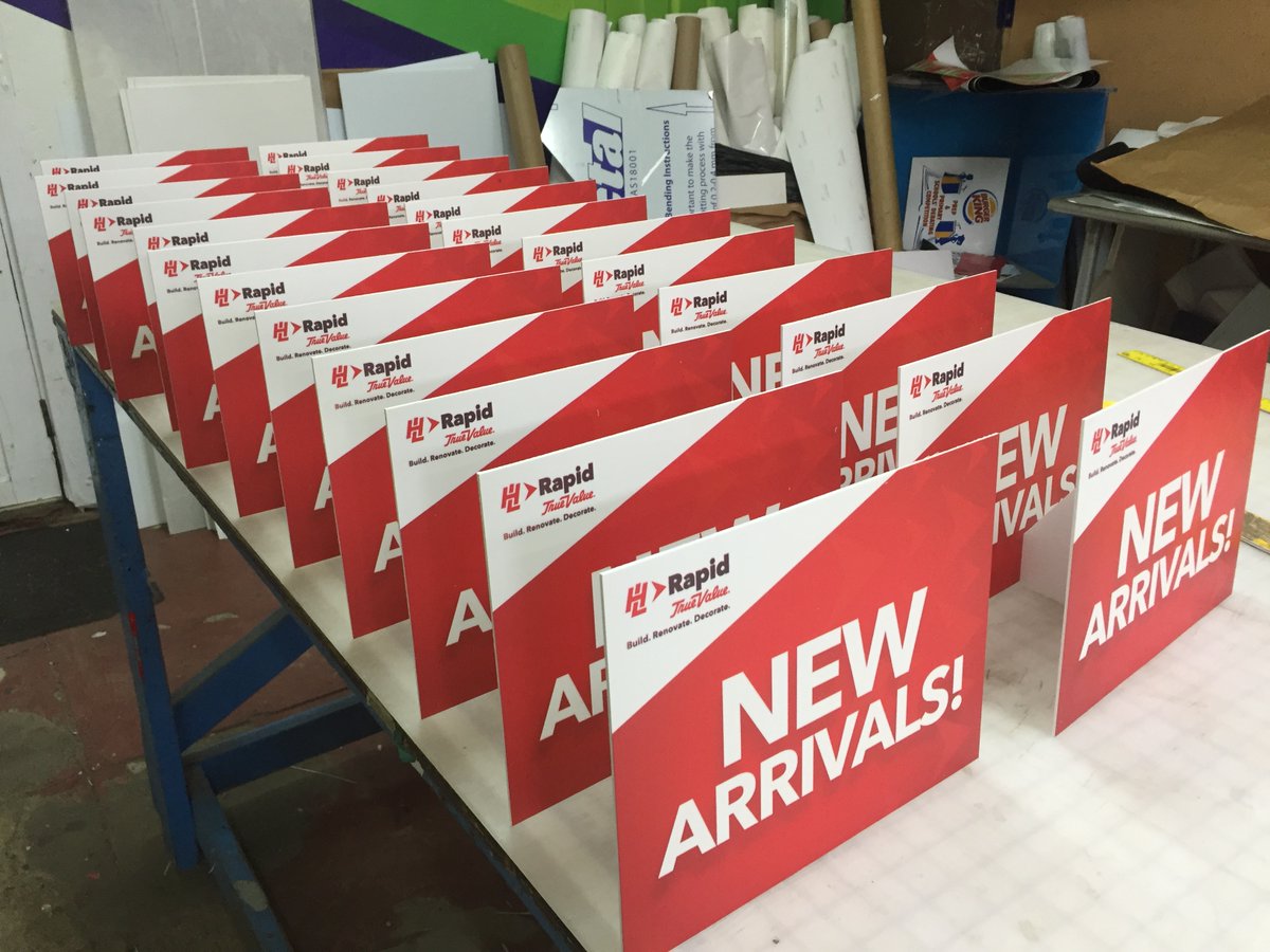imageonejaltd's tweet photo. Let your customers know about new products and discounts in your store with shelf-talkers #imageoneja #rapidtruevalue #shelftalkers #brandsupport #largeformatprinting #customprints #advertising #marketing #MarketingStrategy #MarketingMonday https://t.co/QDU9QEZ4RZ