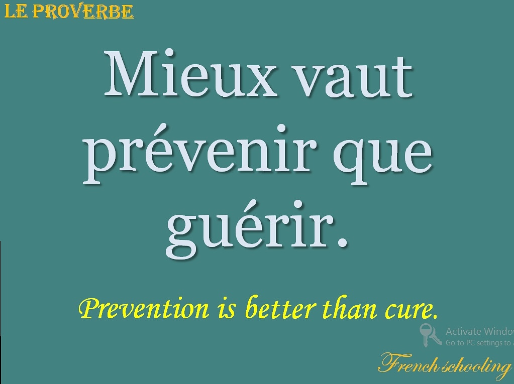 frenchschooling's tweet photo. M E AN I N G:
it's easier to stop something happening in the first place than to repair the damage after it has happened.
@frenchschooling
#frenchschooling #proverbesfrançais #proverbedujour #preventionisbetterthancure #mieuxvautprevenirqueguerir https://t.co/Iajtr64hvX