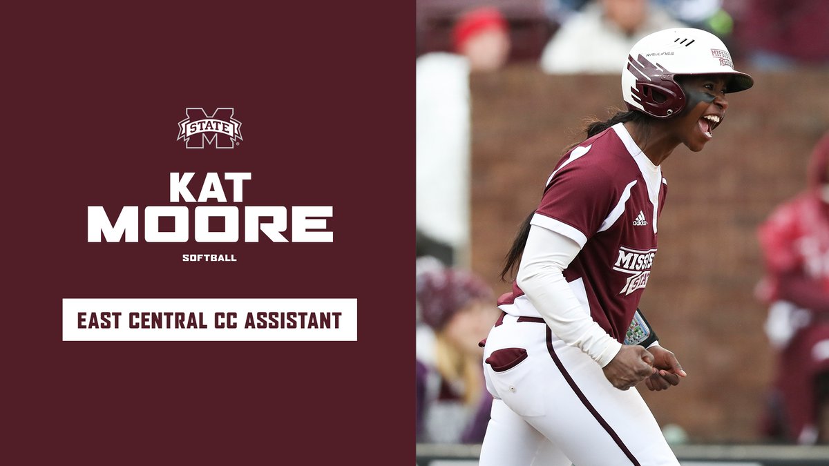 HailStateSB's tweet photo. A First Team All-SEC and Second Team All-Region performer, @katmoore_02 is headed to @ECCCSoftball to join the Warriors' staff as an assistant coach!

#HailState🐶 https://t.co/PaYceVnxQi