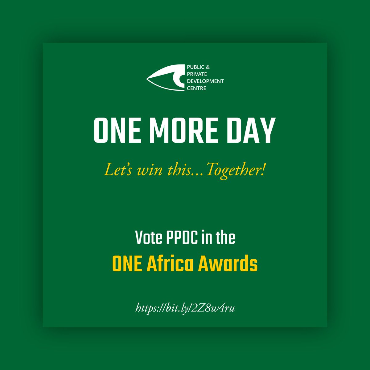 homevida's tweet photo. ONE MORE DAY TO GO!
If your vote didnβt count before now it counts! Winning this award will inevitably enhance our capacity to do more work in ensuring that quality healthcare, WASH are provided to as many Nigerians as possible. #VOTEPPDC #voteppdc4oneawards https://t.co/AMqfKzci3P