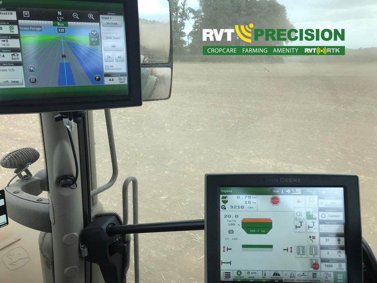 RVTractors's tweet photo. 📡RTK upgrade
A few photos of the RTK upgrade for Nottingham University installed by the RVTPrecision team.
@johnDeere #JohnDeere #RVTPrecision #RTK #Precisionfarming #Precisionagriculture https://t.co/neQgqOozXI