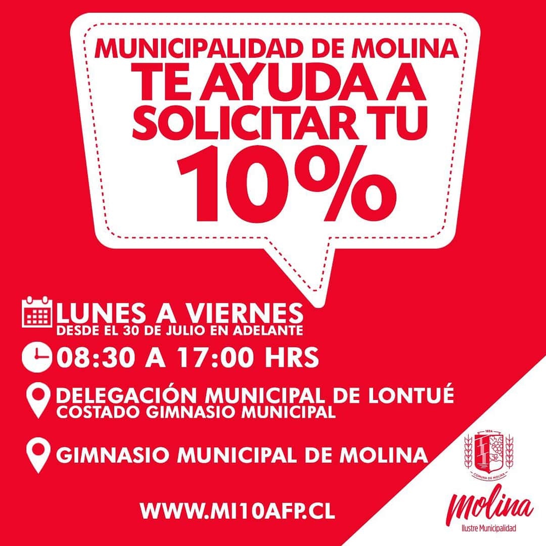 Te ayudamos a solicitar tu 10%!!! Para todas las personas que no tienen acceso a internet, no saben cómo hacerlo o tienen dudas!! Desde este Jueves 30 de Julio!!!! Los esperamos!!!!
