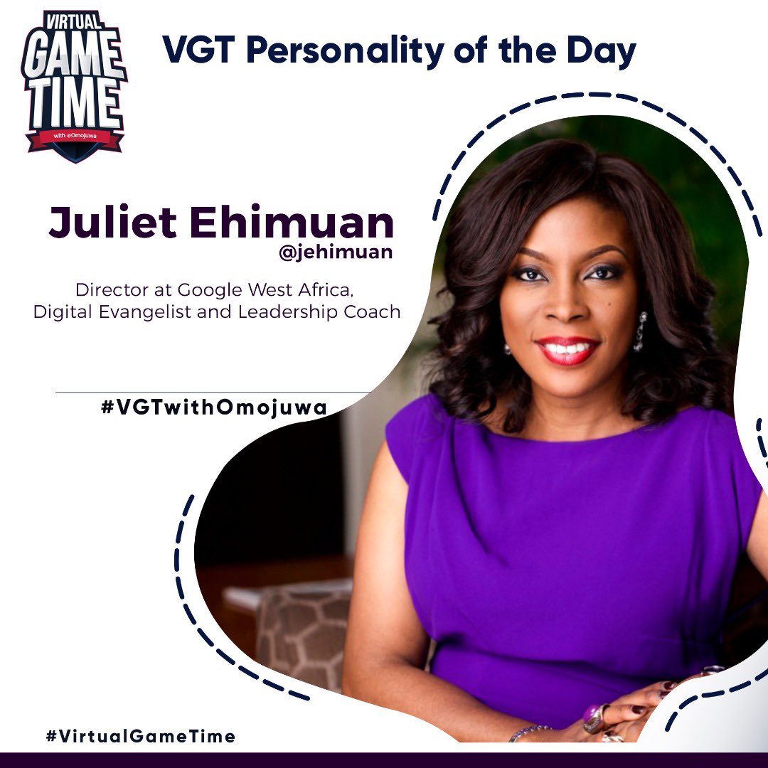 Omojuwa's tweet image. @jehimuan holds an Executive MBA from London Business School, a Post Graduate degree in Computer Science from University of Cambridge, UK... #VGTwithOmojuwa #VirtualGameTime