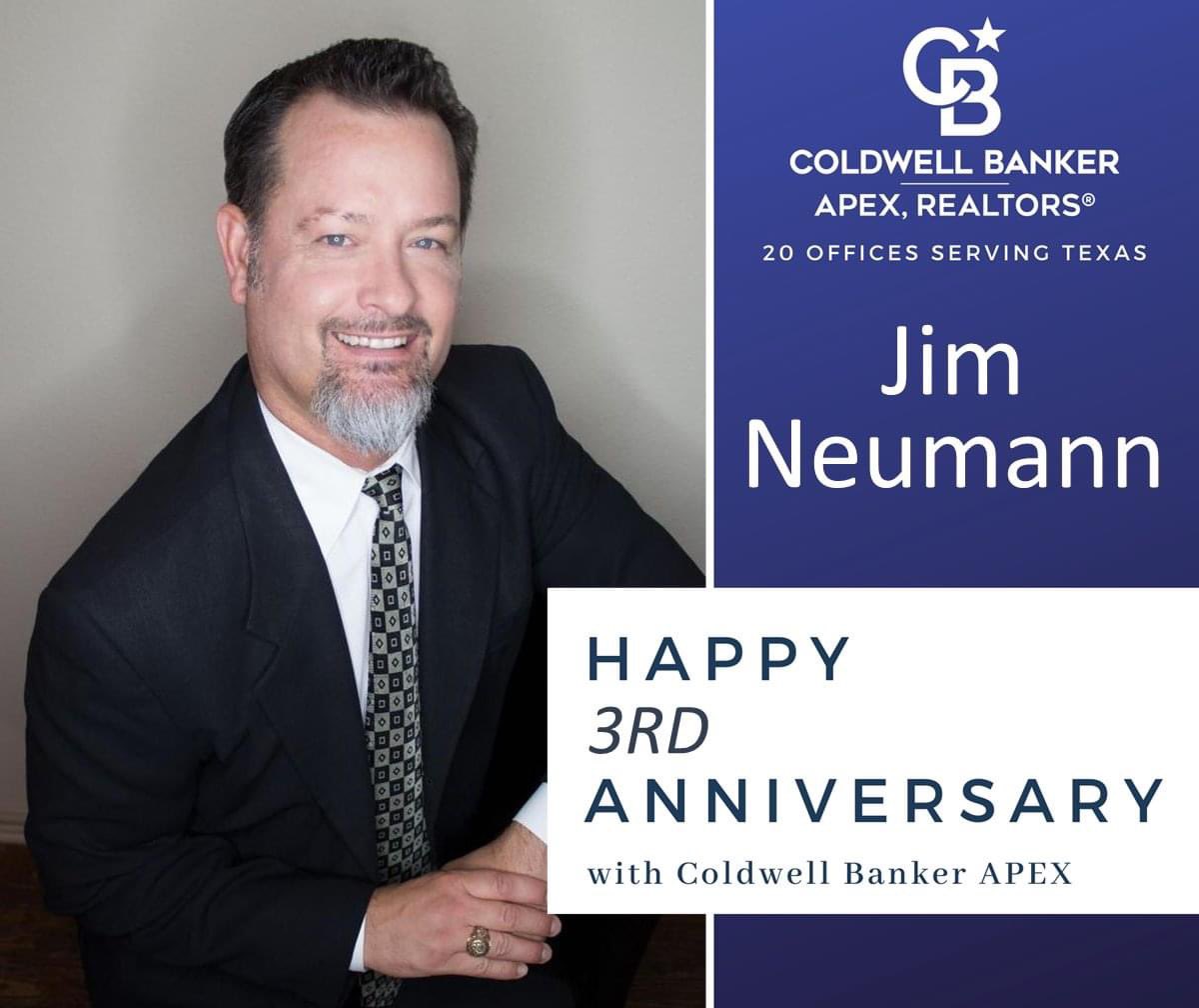 JimNeumannGroup's tweet photo. 3rd anniversary w an outstanding agency, thnx @Cbapex 
... #FiredUpRealtor #RealEstate #realtor #coldwellbanker #MotivationMonday #homesforsale #friscotexas https://t.co/VlAJD28Pn1