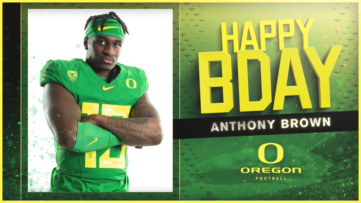 coach_cristobal's tweet photo. HAPPY BIRTHDAY @anthonybrown_2 #GoDucks https://t.co/aTXMPH74uC