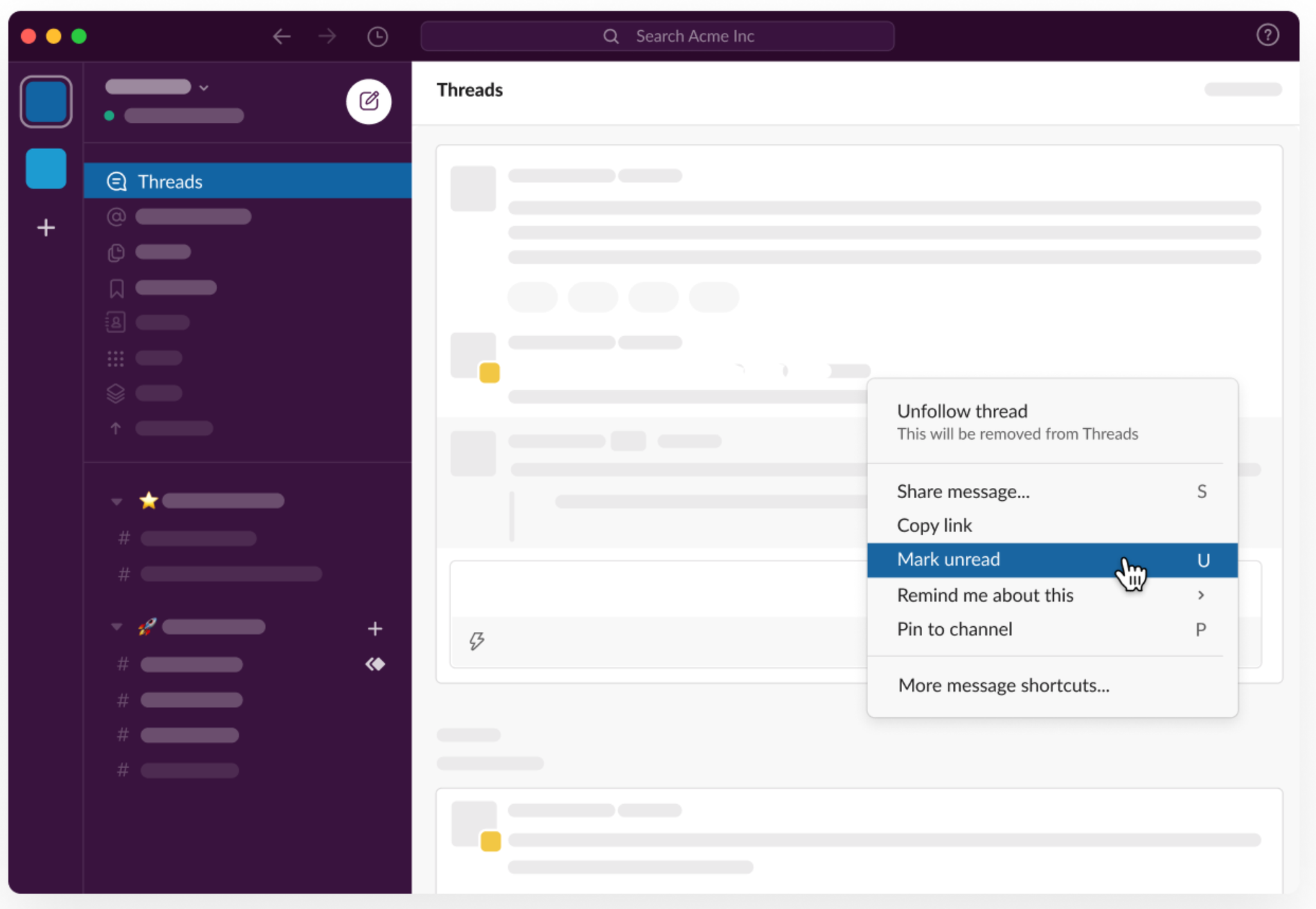 Slack On Twitter We Know This Is One People Have Been Asking About For A While You Can Now Manually Mark Messages In Threads As Unread Https T Co 6wjbeccqgy