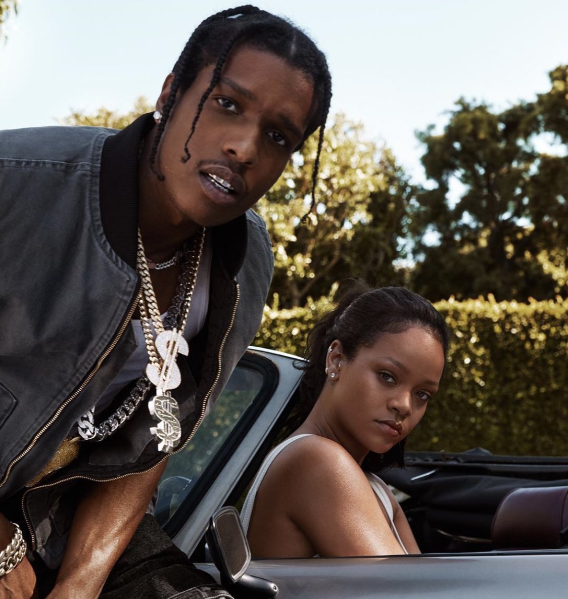 StreetFashion01's tweet photo. ASAP Rocky &amp; Rihanna for FENTY SKIN🖤 https://t.co/SViFskXF8x