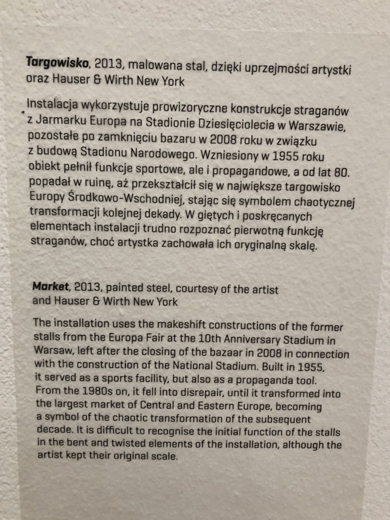 DaphneBergsma's tweet photo. I so much enjoyed the sculptures by #MonikaSosnowska on show in #Zacheta. https://t.co/bTQ9DJ2ee1